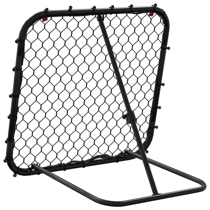 Plasă de ricoșeu fotbal, reglabilă, negru, 84x73x60-80 cm, oțel - WALTI WALTI