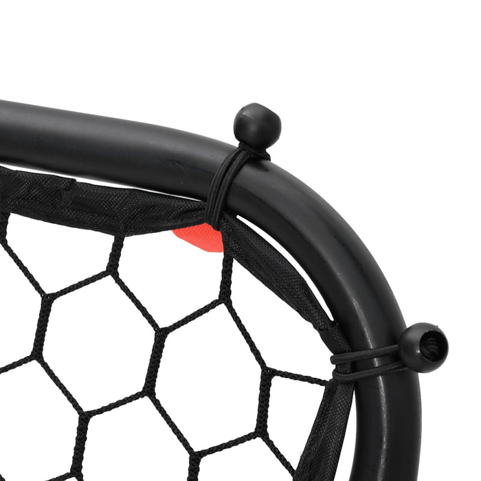 Plasă de ricoșeu fotbal, reglabilă, negru, 84x73x60-80 cm, oțel - WALTI WALTI