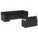 Set mobilier de grădină cu perne, 9 piese, negru, poliratan - WALTI WALTI