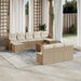 Set canapele de grădină cu perne, 11 piese, bej, poliratan - WALTI WALTI