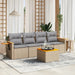 Set canapele de grădină cu perne, 5 piese, bej, poliratan - WALTI WALTI