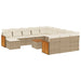 Set canapele de grădină, 13 piese, cu perne, bej, poliratan - WALTI WALTI