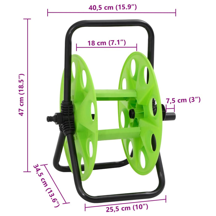 Tambur de furtun autonom, verde, pt. furtun 45 m 1/2 inch, oțel - WALTI WALTI