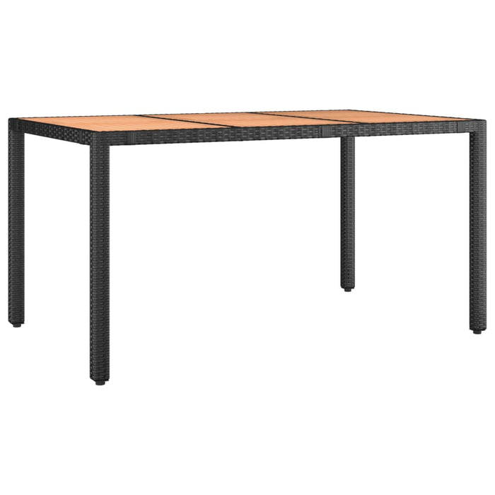 Set mobilier de grădină cu perne, 5 piese, negru, poliratan - WALTI WALTI