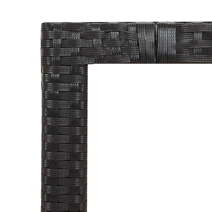 Set mobilier de grădină cu perne, 5 piese, negru, poliratan - WALTI WALTI