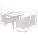 Set mobilier de grădină cu perne, 5 piese, negru, poliratan - WALTI WALTI