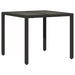 Set mobilier de grădină cu perne, 5 piese, negru, poliratan - WALTI WALTI
