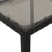 Set mobilier de grădină cu perne, 7 piese, negru, poliratan - WALTI WALTI