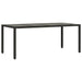 Set mobilier de grădină cu perne, 9 piese, negru, poliratan - WALTI WALTI
