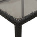 Set mobilier de grădină cu perne, 9 piese, negru, poliratan - WALTI WALTI