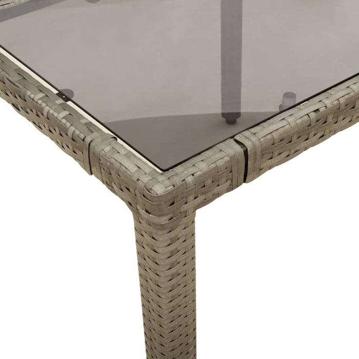 Set mobilier de grădină cu perne, 5 piese, gri, poliratan - WALTI WALTI