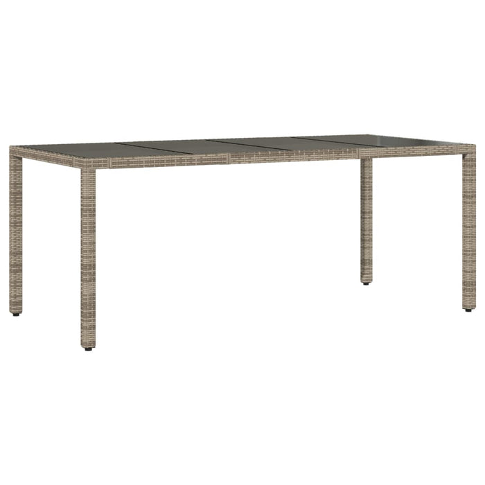 Set mobilier grădină cu perne, 9 piese, gri, poliratan - WALTI WALTI