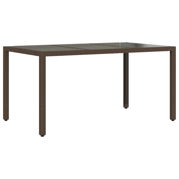 Set mobilier de grădină cu perne, 7 piese, maro, poliratan WALTI