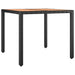 Set bistro cu perne, 3 piese, negru, poliratan - WALTI WALTI