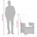 Set mobilier de grădină cu perne, 7 piese, negru, poliratan - WALTI WALTI