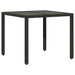 Set mobilier de grădină cu perne, 5 piese, negru, poliratan - WALTI WALTI