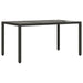 Set mobilier de grădină cu perne, 5 piese, negru, poliratan - WALTI WALTI