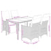 Set mobilier de grădină cu perne, 5 piese, negru, poliratan - WALTI WALTI