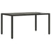 Set mobilier de grădină cu perne, 7 piese, negru, poliratan - WALTI WALTI