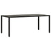 Set mobilier de grădină cu perne, 7 piese, negru, poliratan - WALTI WALTI