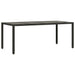 Set mobilier de grădină cu perne, 9 piese, negru, poliratan - WALTI WALTI