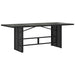 Set mobilier de grădină cu perne, 7 piese, negru, poliratan - WALTI WALTI
