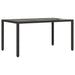 Set mobilier de grădină cu perne 5 piese negru poliratan&sticlă - WALTI WALTI
