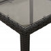 Set mobilier de grădină cu perne 5 piese negru poliratan&sticlă - WALTI WALTI