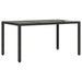 Set mobilier de grădină cu perne 7 piese negru poliratan&sticlă - WALTI WALTI