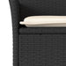 Set mobilier de grădină cu perne 7 piese negru poliratan&sticlă - WALTI WALTI