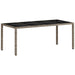 Set mobilier grădină perne 7 piese gri deschis poliratan/sticlă - WALTI WALTI