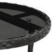 Set mobilier de grădină cu perne 5 piese negru poliratan&sticlă - WALTI WALTI