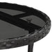 Set mobilier de grădină cu perne 5 piese negru poliratan&sticlă - WALTI WALTI