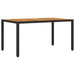 Set mobilier grădină perne 5 piese negru poliratan/lemn acacia - WALTI WALTI
