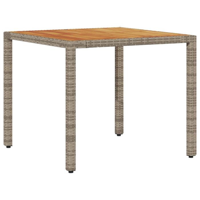 Set mobilier grădină cu perne 3 piese gri poliratan/lemn acacia - WALTI WALTI