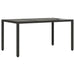 Set mobilier de grădină cu perne 7 piese negru poliratan&sticlă - WALTI WALTI