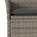 Set mobilier de grădină cu perne 9 piese gri poliratan & sticlă - WALTI WALTI