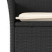Set mobilier grădină perne 7 piese negru poliratan/lemn acacia - WALTI WALTI