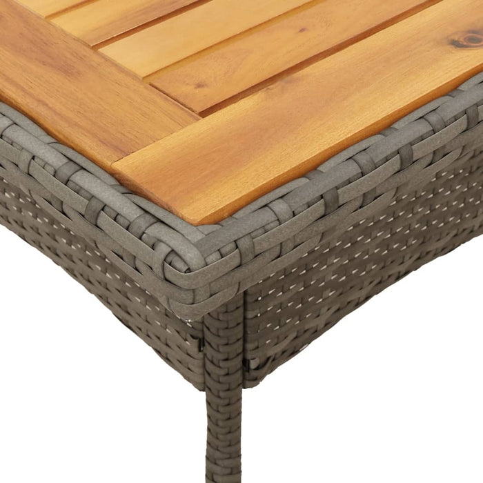 Set mobilier grădină cu perne 3 piese gri poliratan/lemn acacia - WALTI WALTI