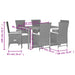 Set mobilier de grădină cu perne, 7 piese, negru, poliratan - WALTI WALTI