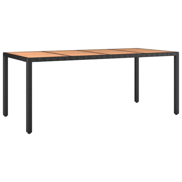 Set mobilier de grădină cu perne, 7 piese, negru, poliratan - WALTI WALTI
