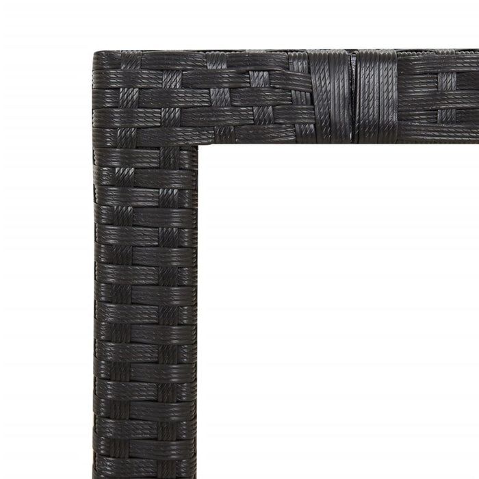 Set mobilier de grădină cu perne, 7 piese, negru, poliratan - WALTI WALTI