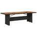 Set mobilier de grădină cu perne, 9 piese, negru, poliratan - WALTI WALTI