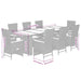 Set mobilier de grădină cu perne, 9 piese, negru, poliratan - WALTI WALTI