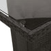 Set mobilier de grădină cu perne, 9 piese, negru, poliratan - WALTI WALTI