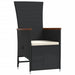 Set mobilier de grădină cu perne, 9 piese, negru, poliratan - WALTI WALTI