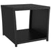 Set mobilier de grădină cu perne, 3 piese, negru, poliratan - WALTI WALTI