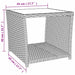 Set mobilier de grădină cu perne, 3 piese, negru, poliratan - WALTI WALTI