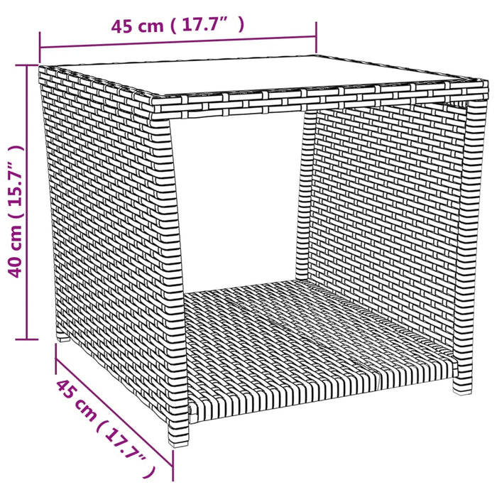 Set mobilier de grădină cu perne, 3 piese, bej, poliratan - WALTI WALTI