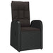Set mobilier de grădină cu perne, 7 piese, negru, poliratan - WALTI WALTI